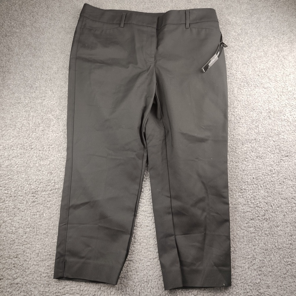 White House Black Market Perfect Form pants Straight Crop Size 14 Women's NWT